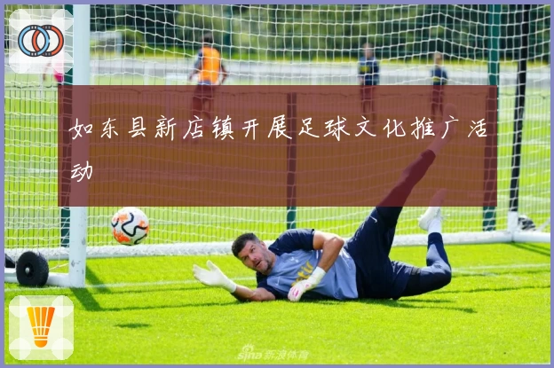 如东县新店镇开展足球文化推广活动